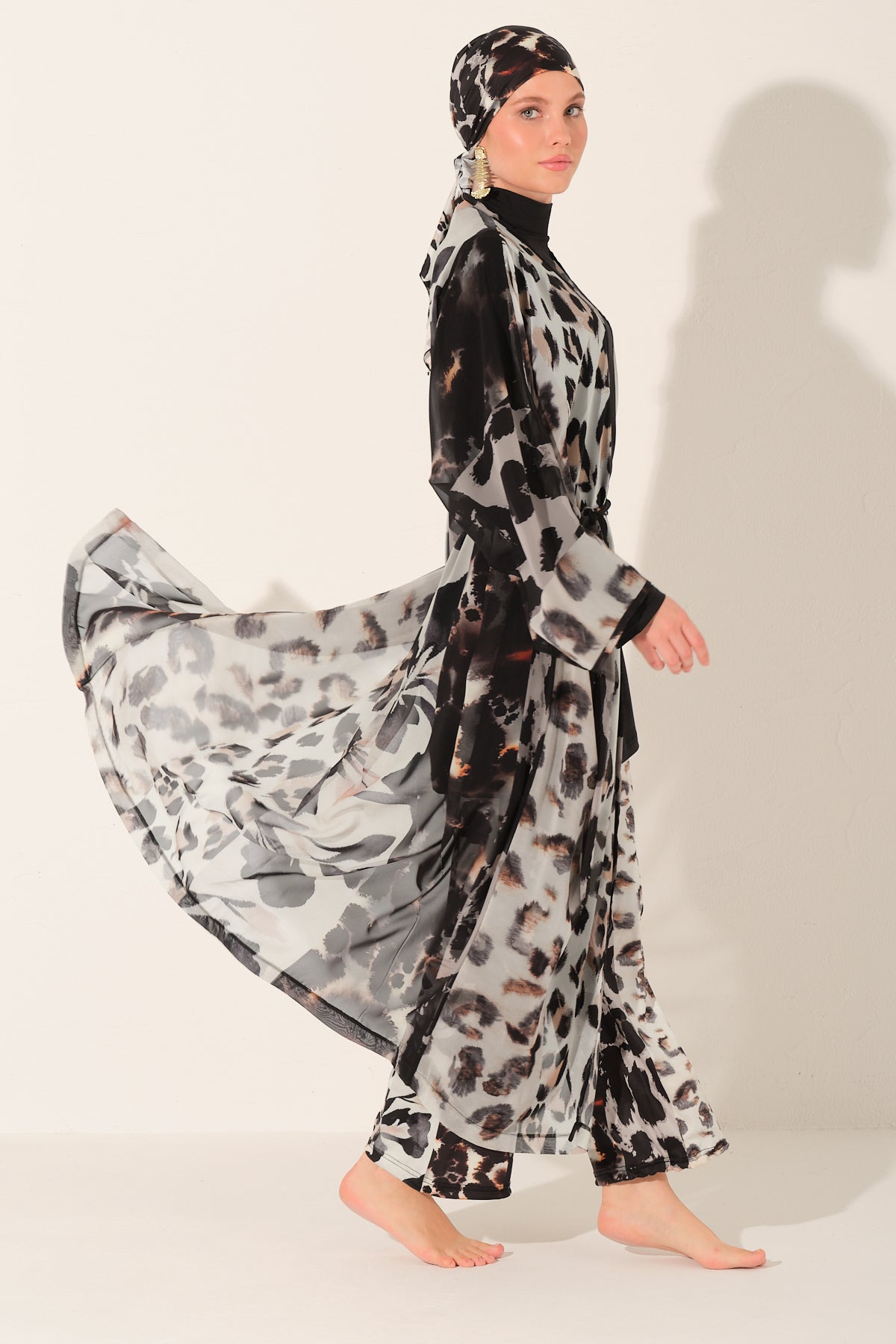 Midnight Safari Sheer Cover Up