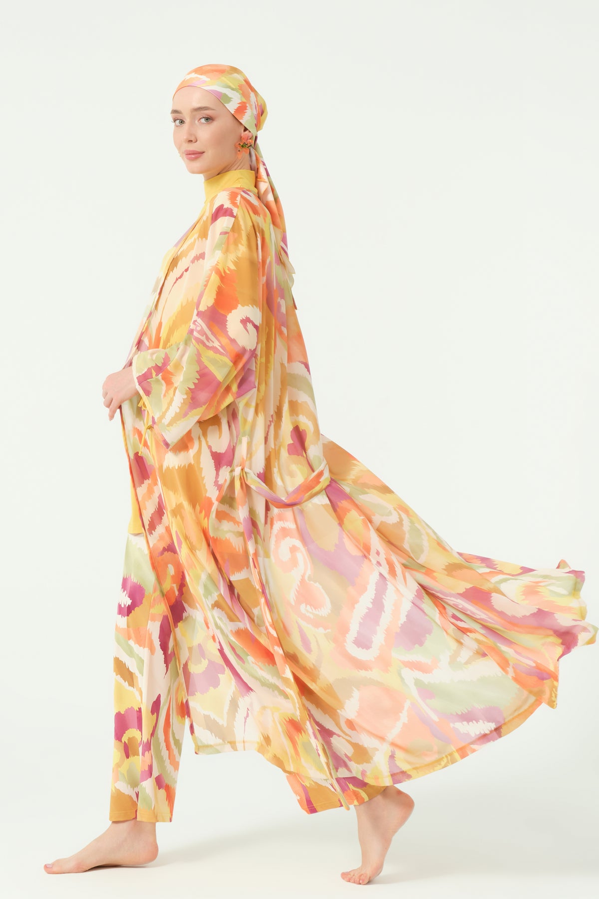 Golden Sunset Swim Cover-Up