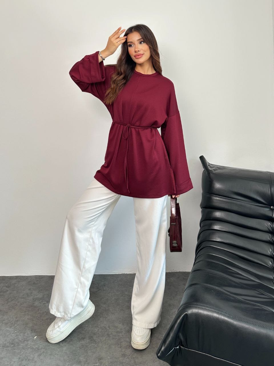 Oysho Light Tie Top - كنزة الأيشو