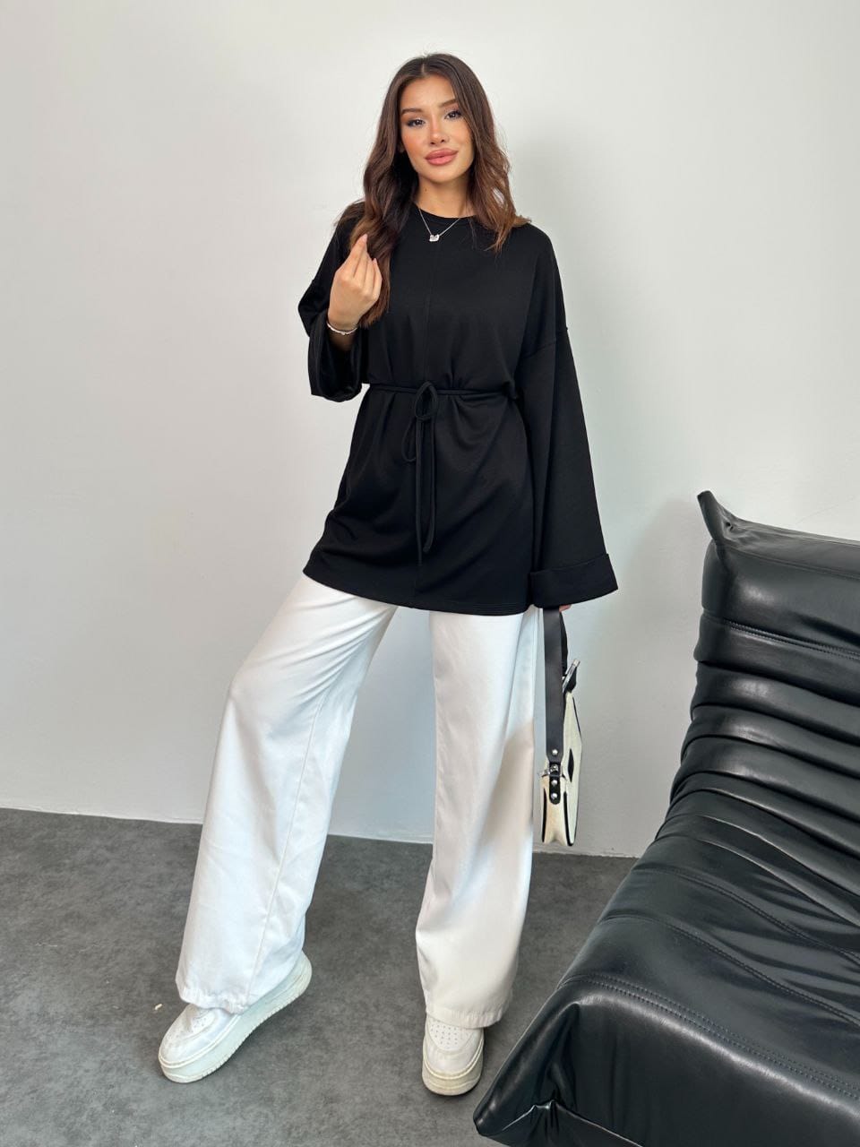 Oysho Light Tie Top - كنزة الأيشو
