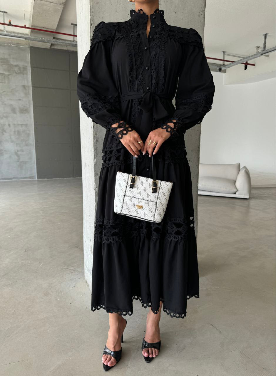 Midnight Elegance Maxi Dress