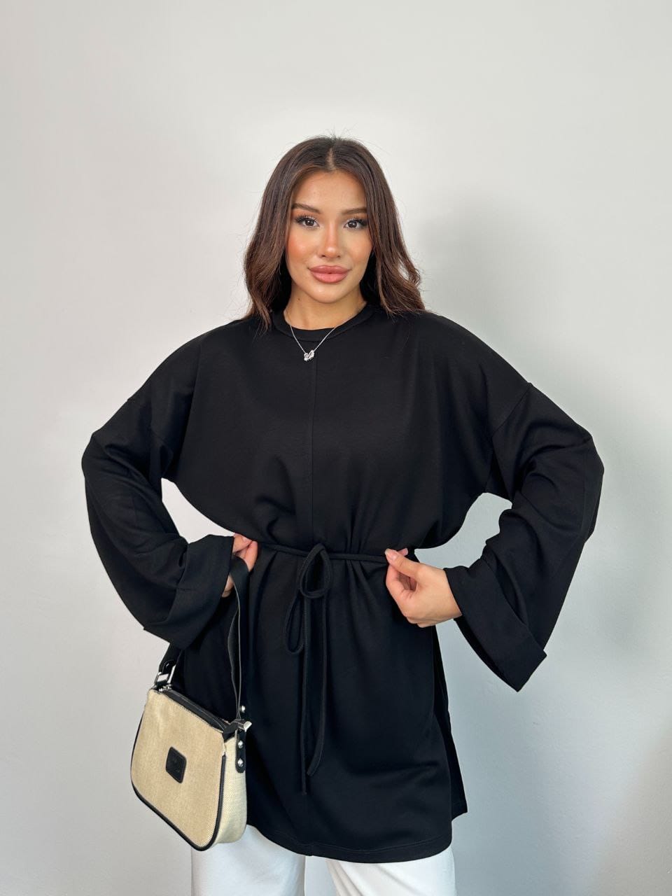 Oysho Light Tie Top - كنزة الأيشو
