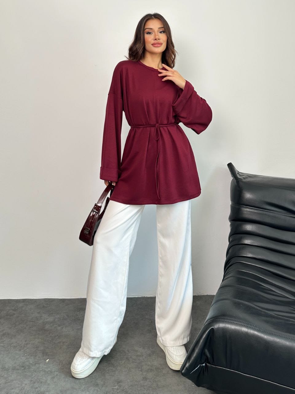 Oysho Light Tie Top - كنزة الأيشو