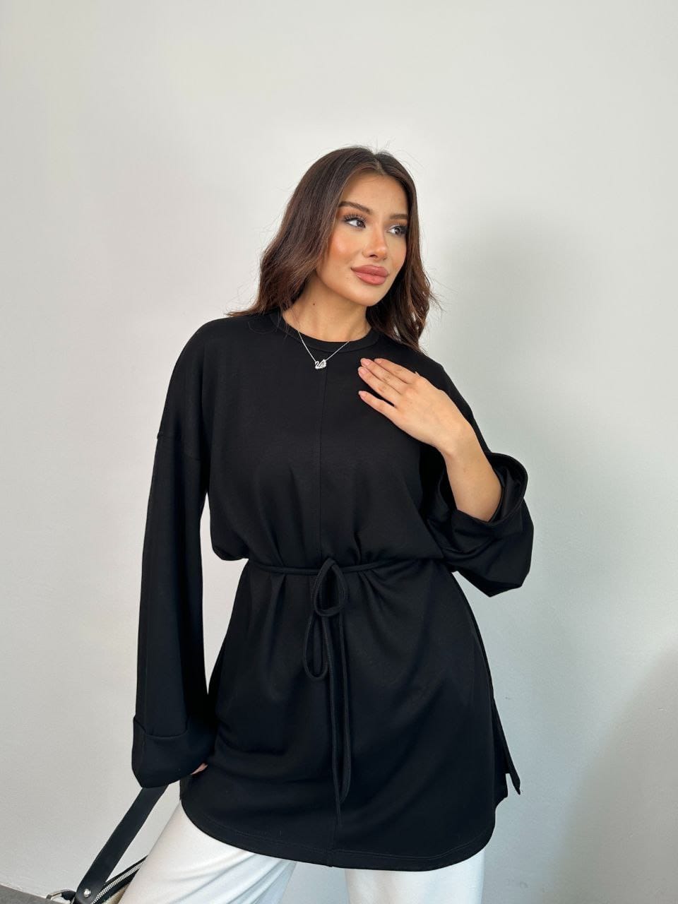 Oysho Light Tie Top - كنزة الأيشو
