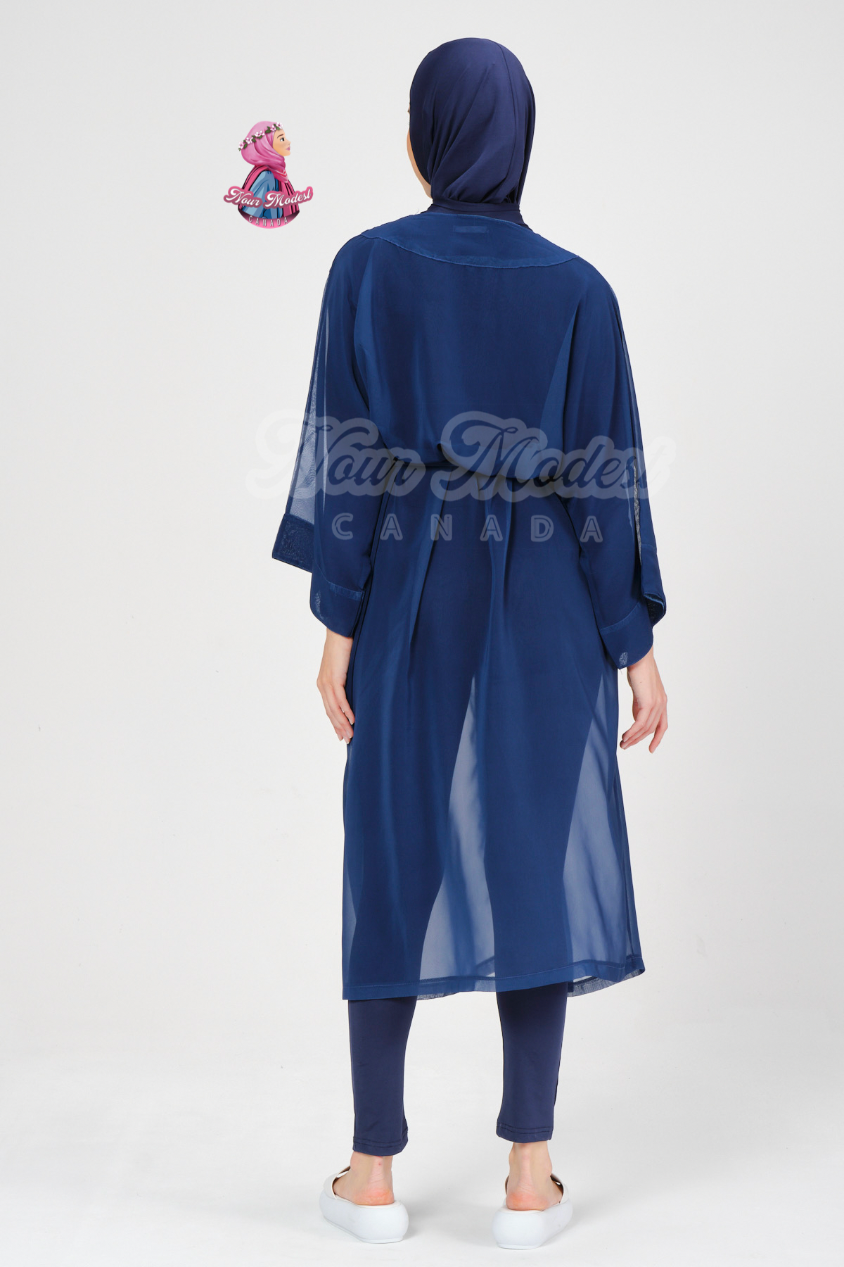 Navy Blue Kimono Beach Cover