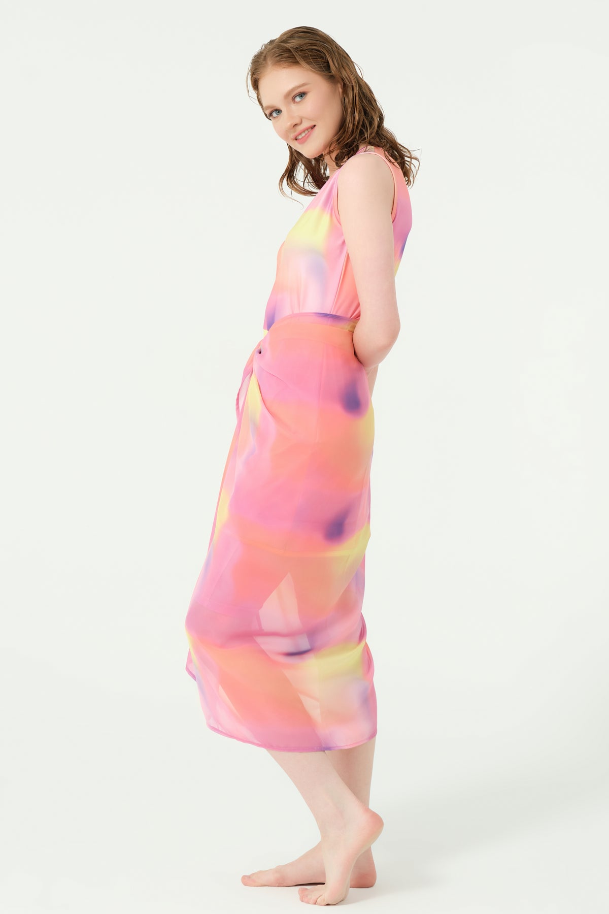 Dreamy Sunset Sarong Cover-Up