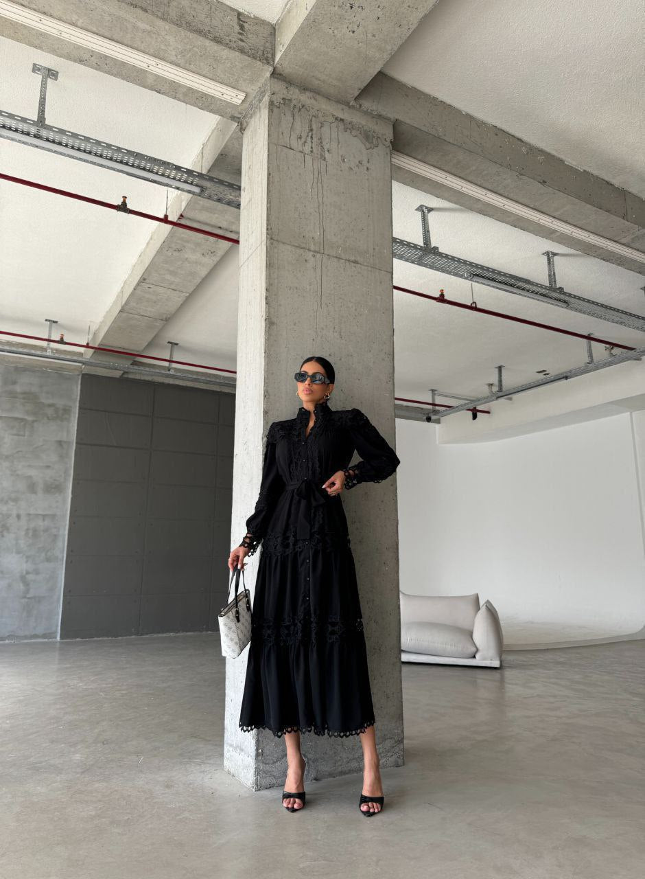 Midnight Elegance Maxi Dress