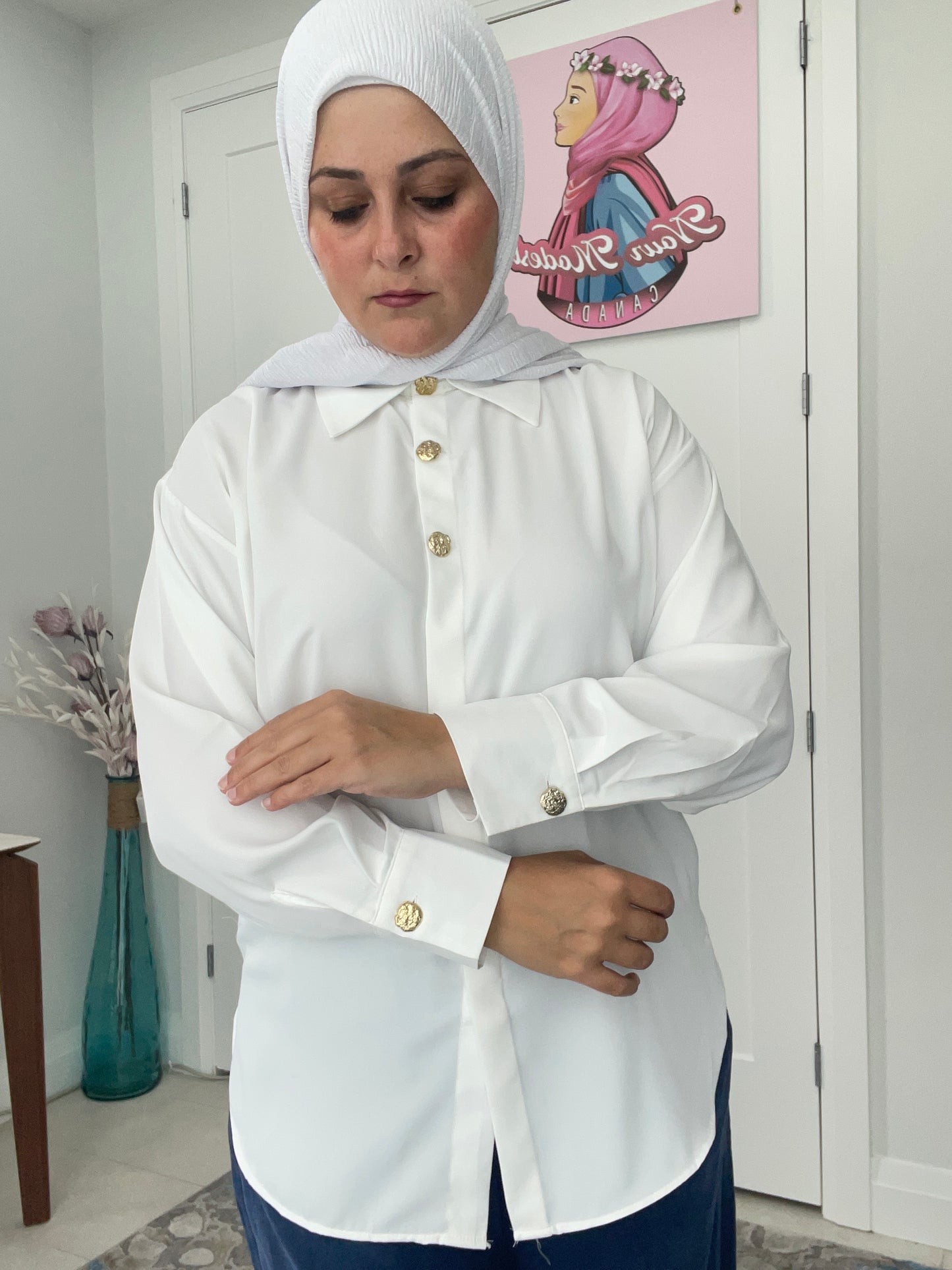 ✨ Golden Elegance Shirt – قميص الأناقة الذهبية ✨