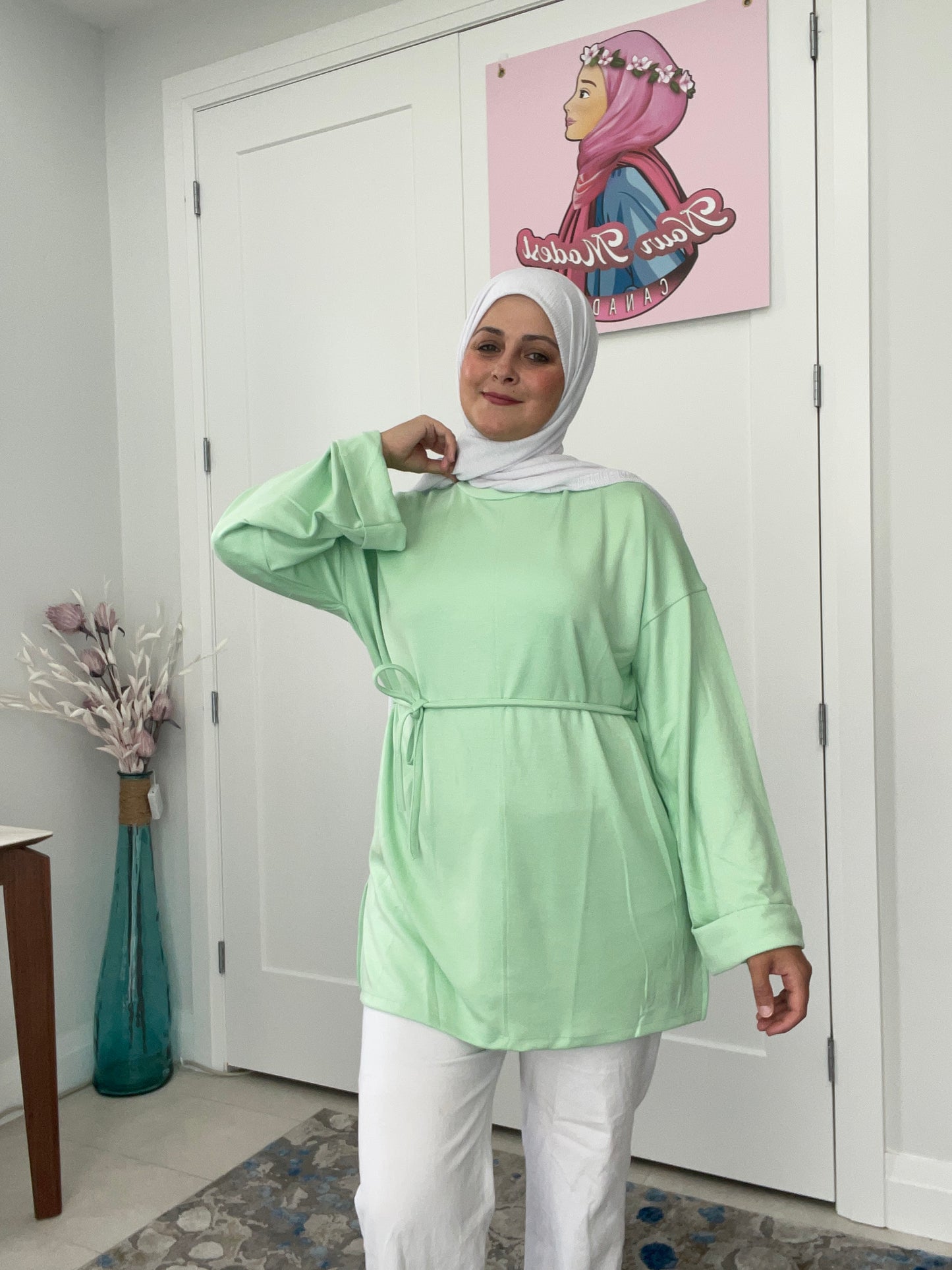 Oysho Light Tie Top - كنزة الأيشو