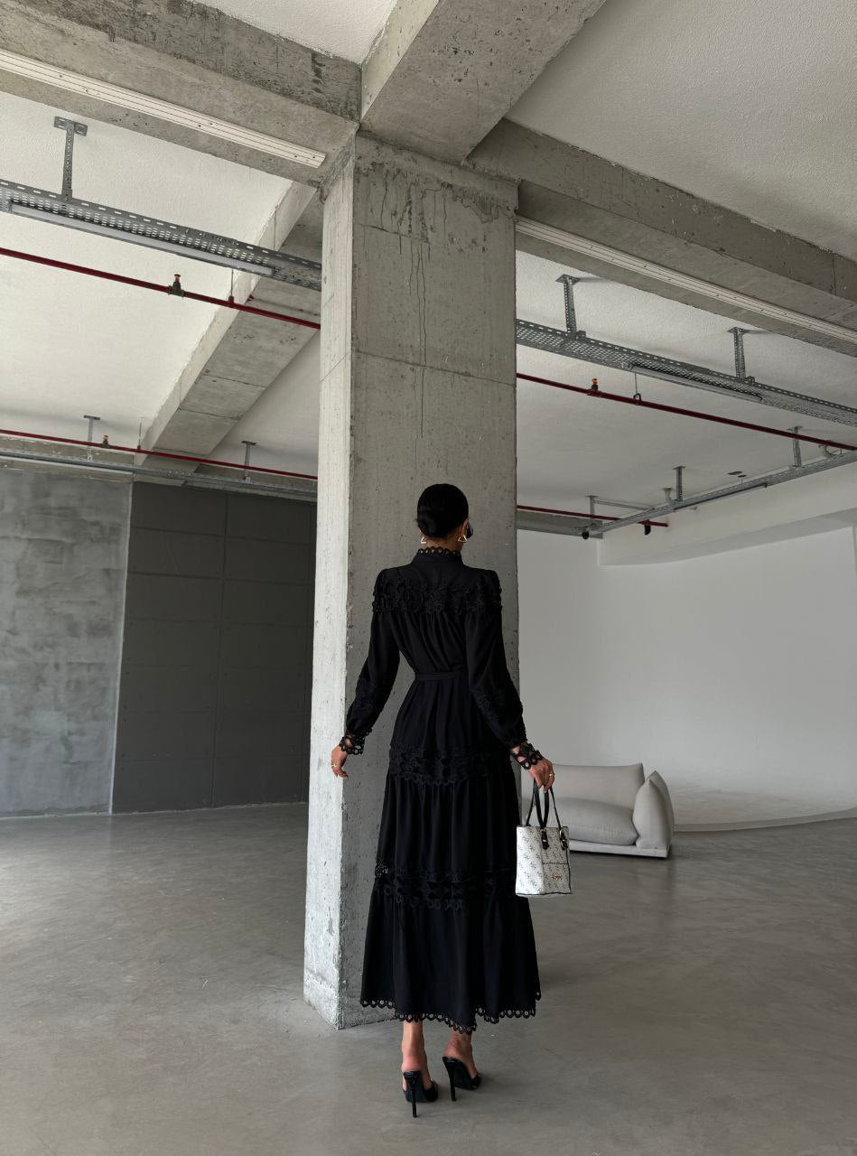 Midnight Elegance Maxi Dress