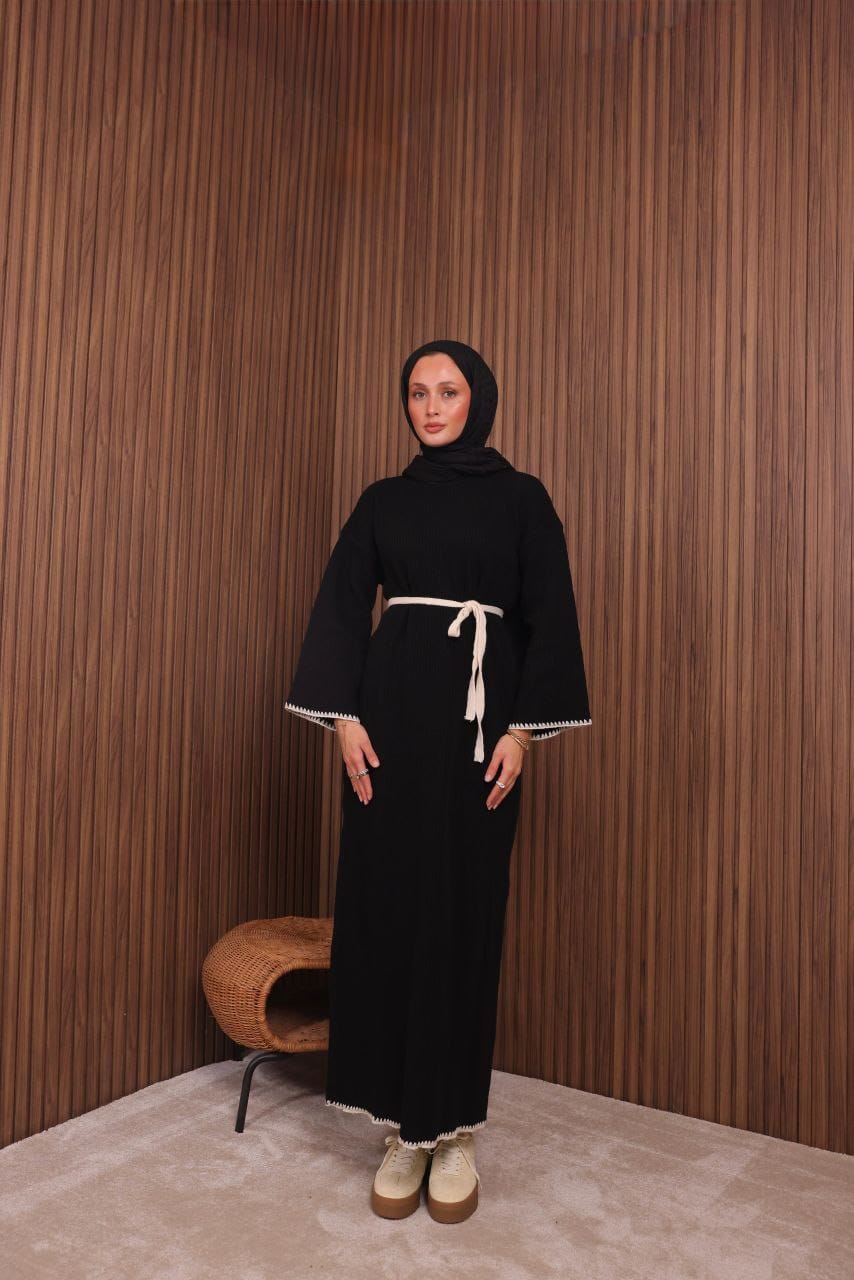Classic Knit Dress _ فستان تريكو كلاسيكي