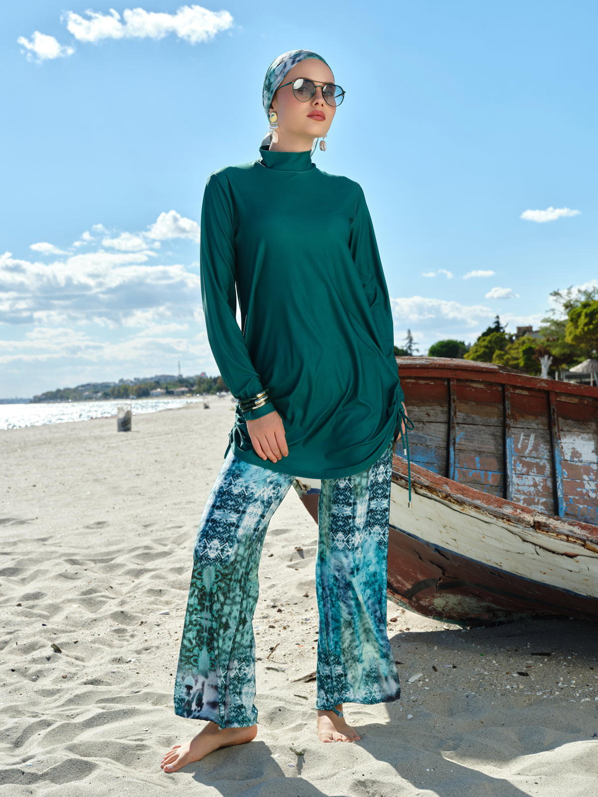 Emerald Tide 5-Piece Swim Set