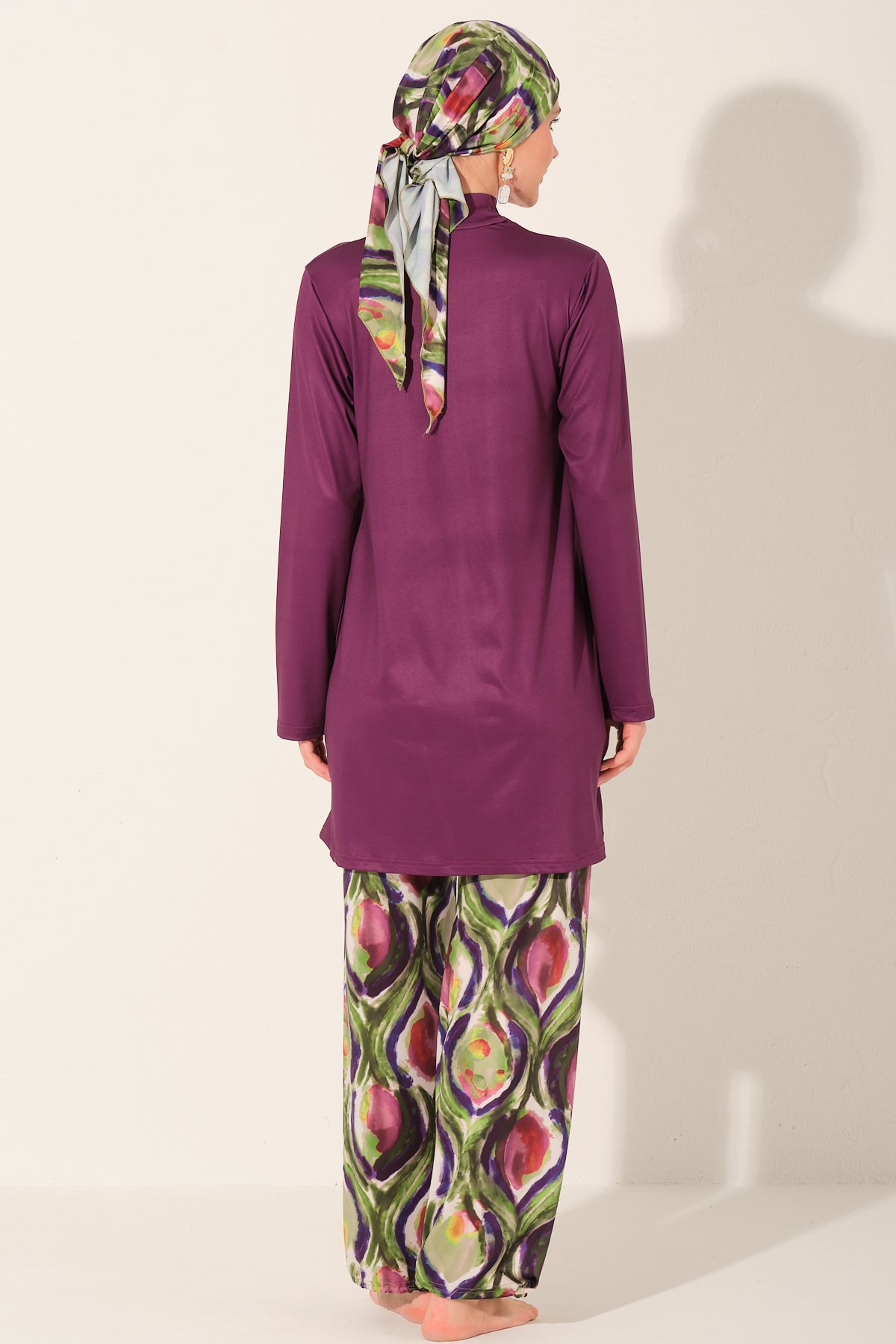 Amethyst Peacock 5-Piece Swim Set