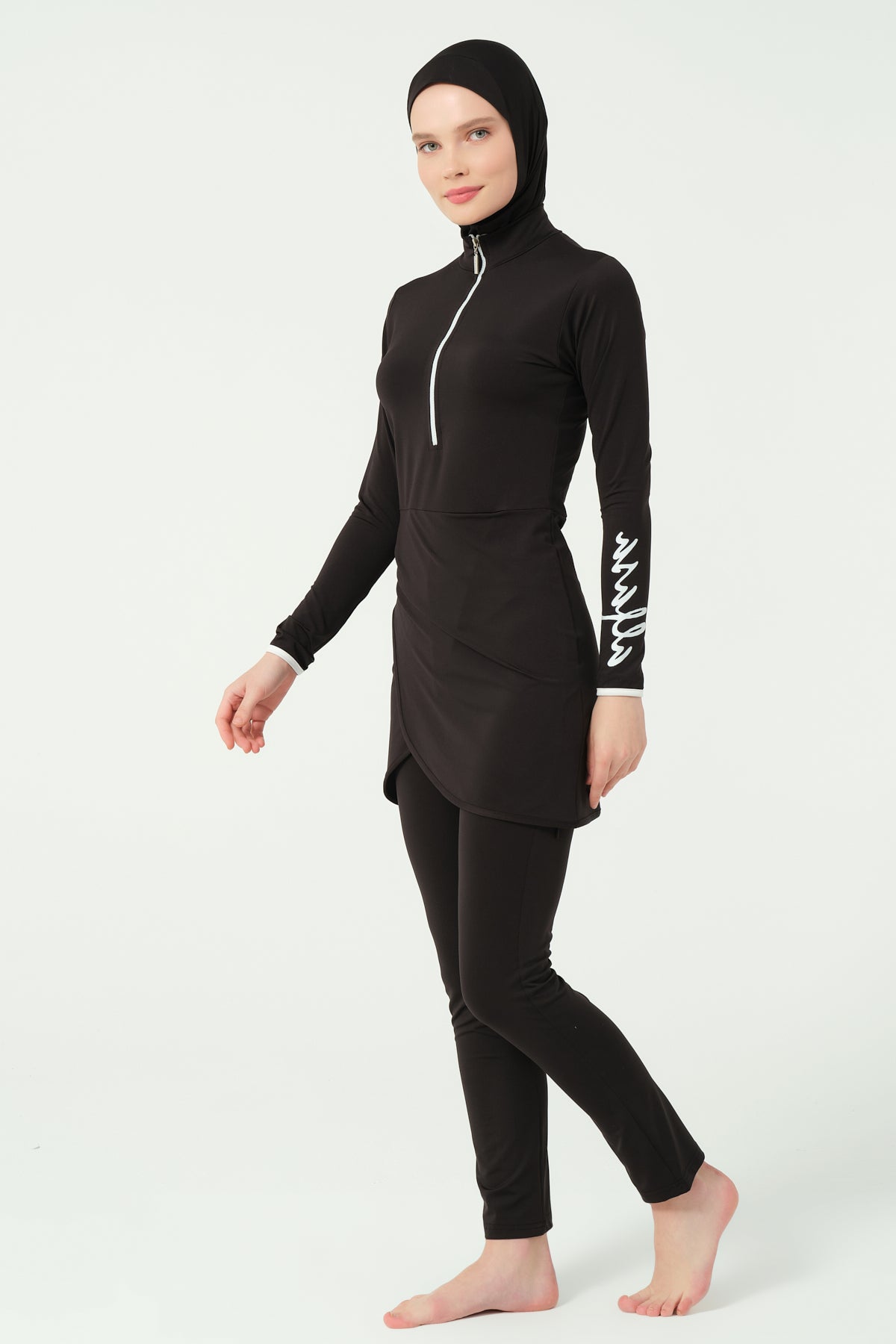 Black Signature Zip Swim Set 🖤