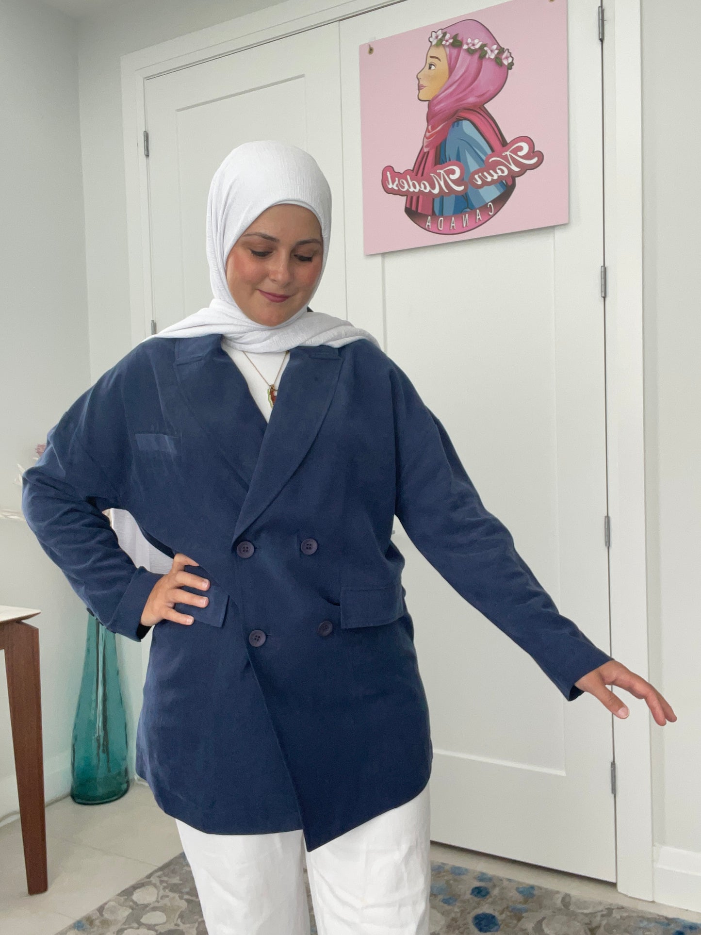 Velour Oversize Blazer 💙