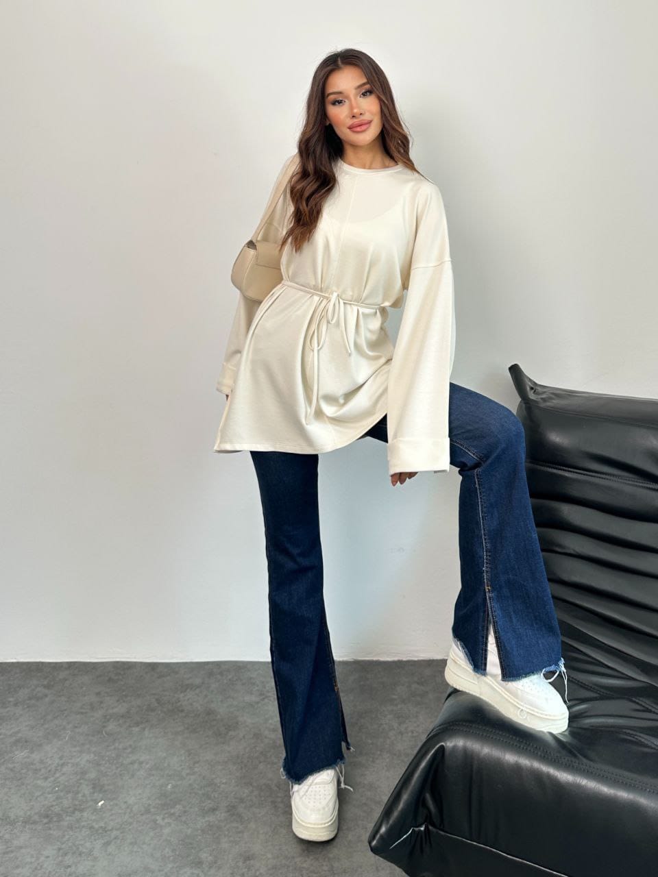 Oysho Light Tie Top - كنزة الأيشو