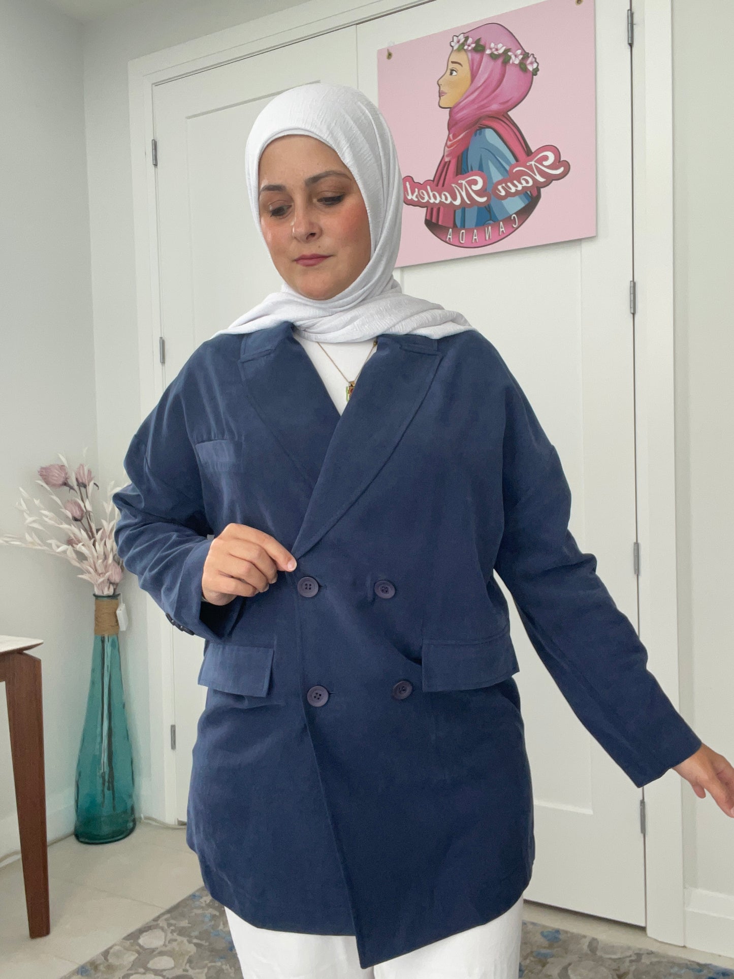 Velour Oversize Blazer 💙