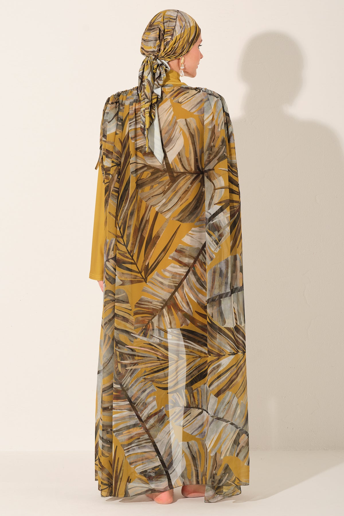 Golden Palm Sheer Cover Up