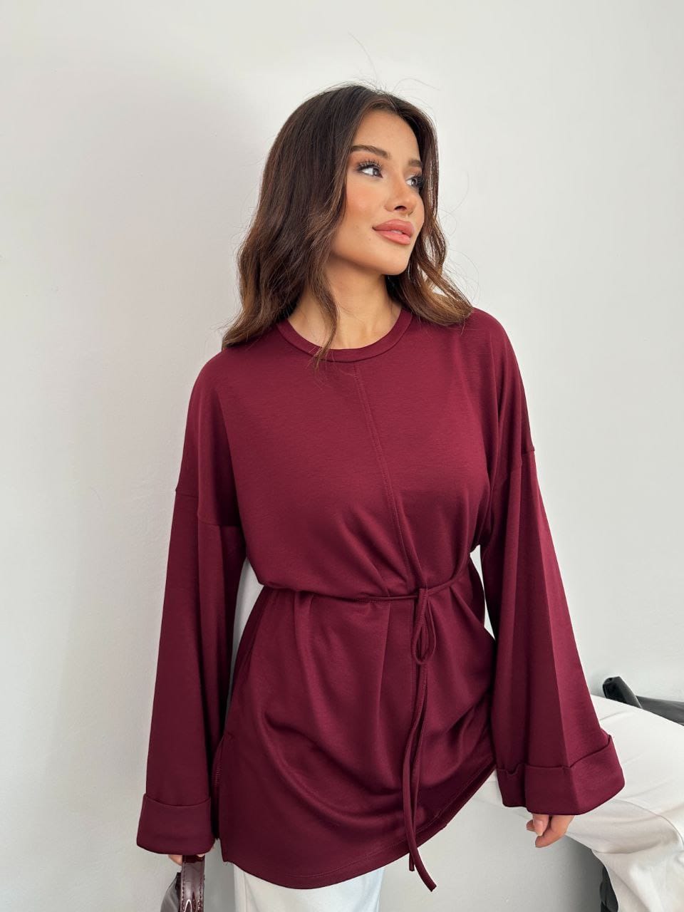 Oysho Light Tie Top - كنزة الأيشو