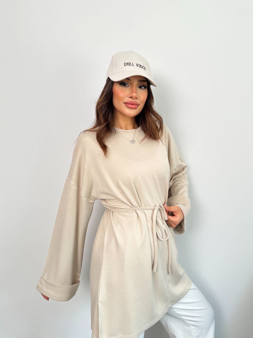 Oysho Light Tie Top - كنزة الأيشو