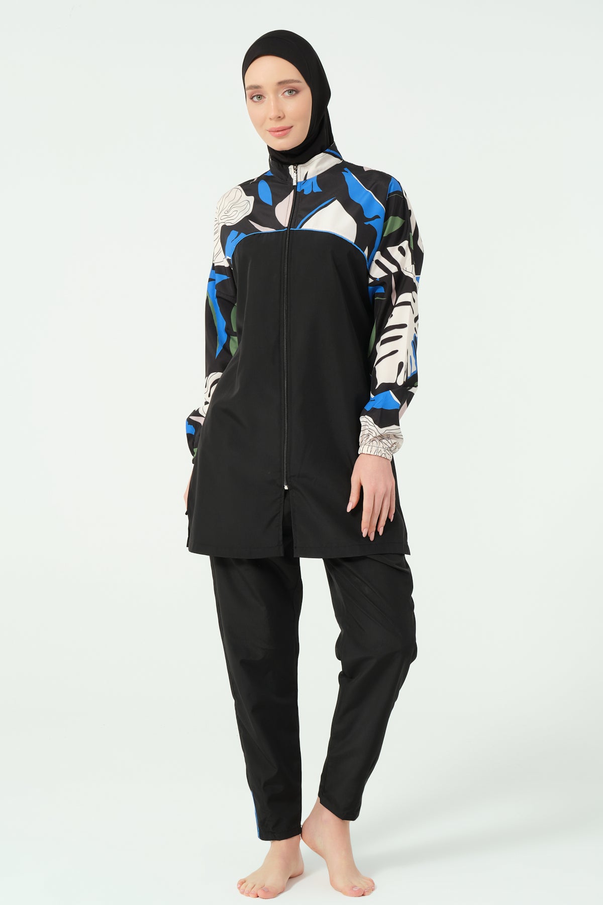 Ocean Breeze Windbreaker Swim Set 🖤💙