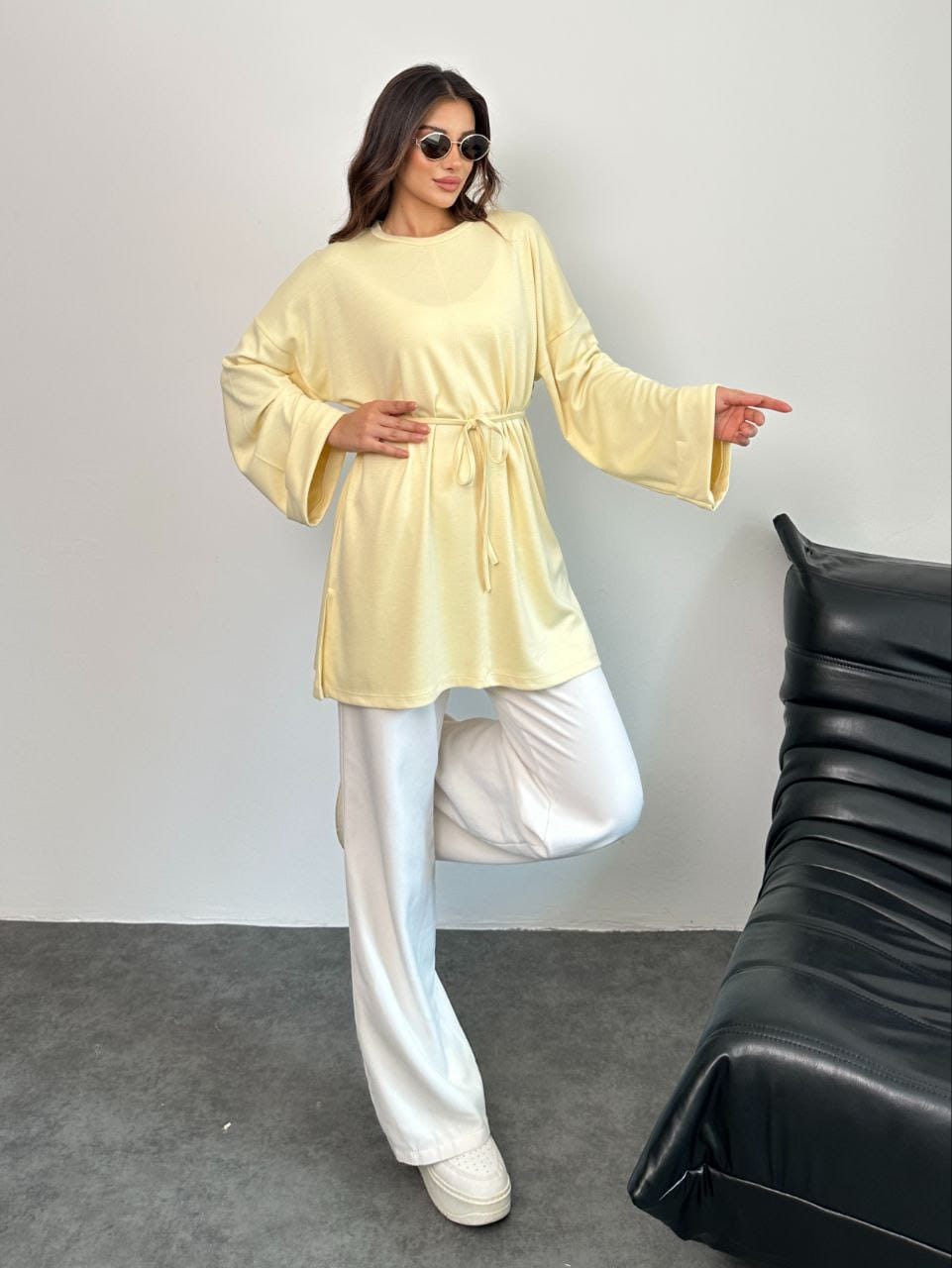 Oysho Light Tie Top - كنزة الأيشو