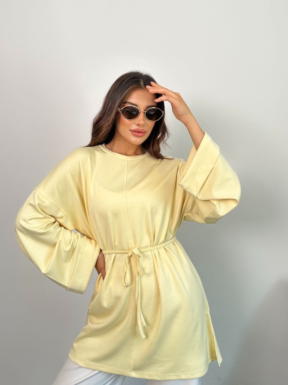 Oysho Light Tie Top - كنزة الأيشو