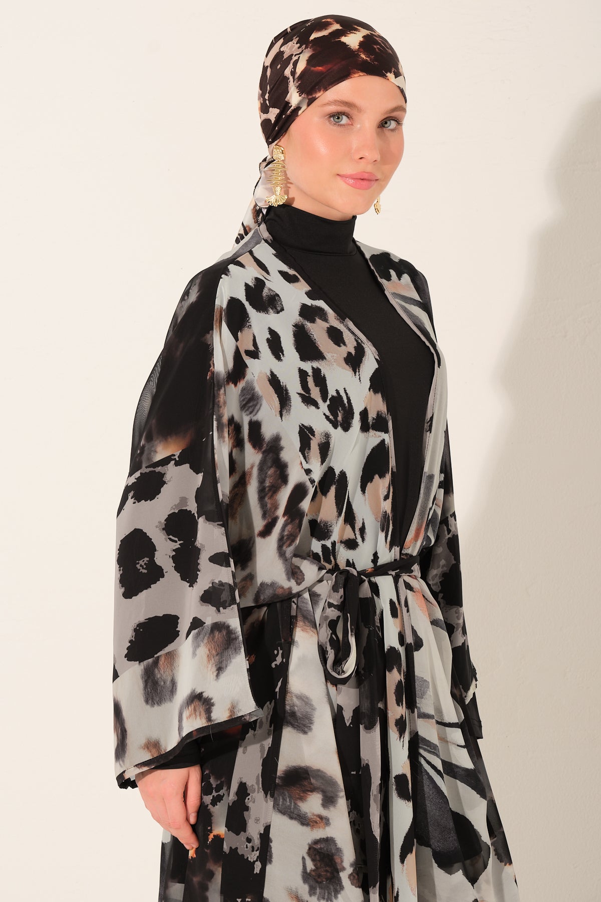 Midnight Safari Sheer Cover Up