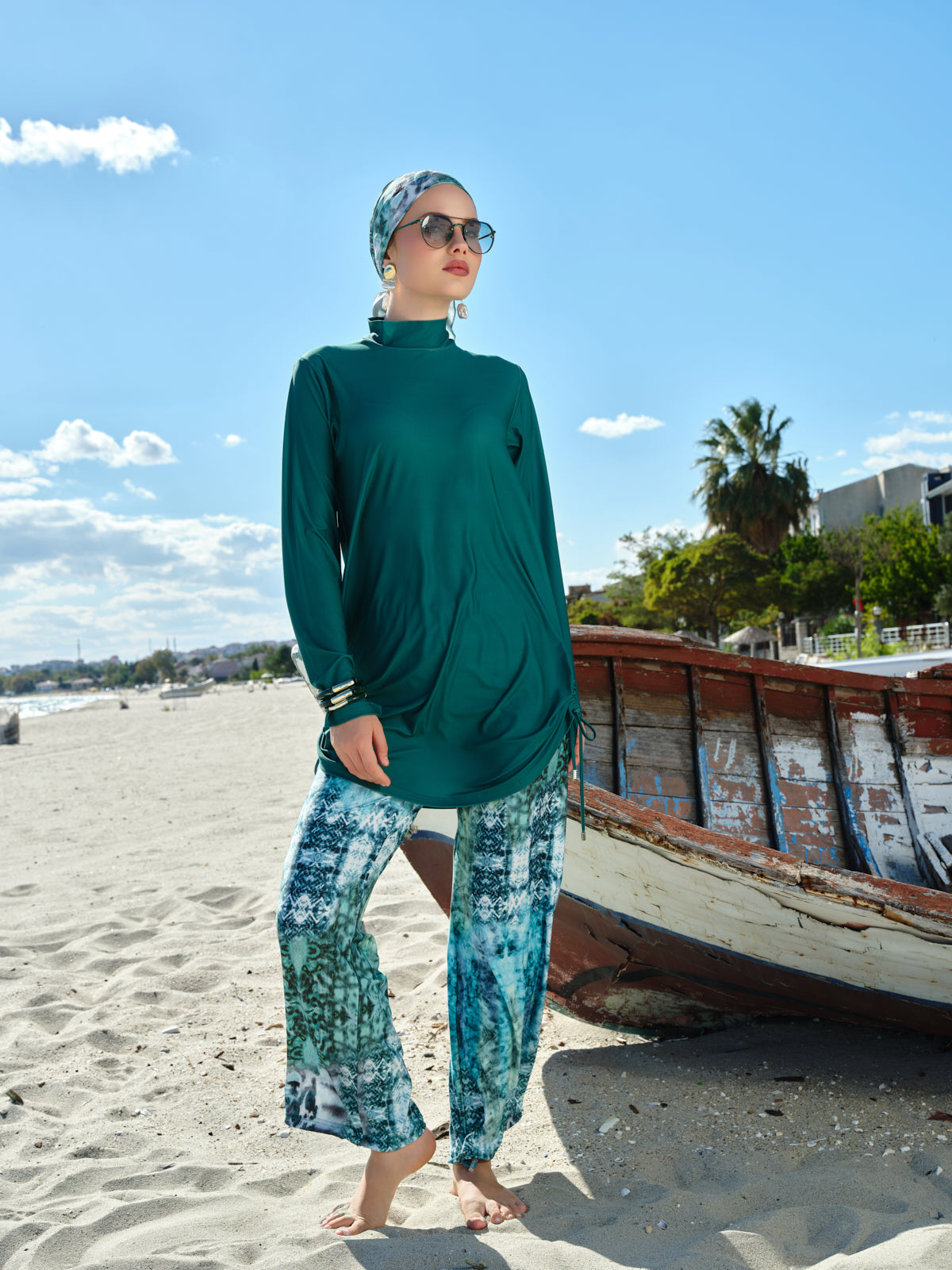 Emerald Tide 5-Piece Swim Set