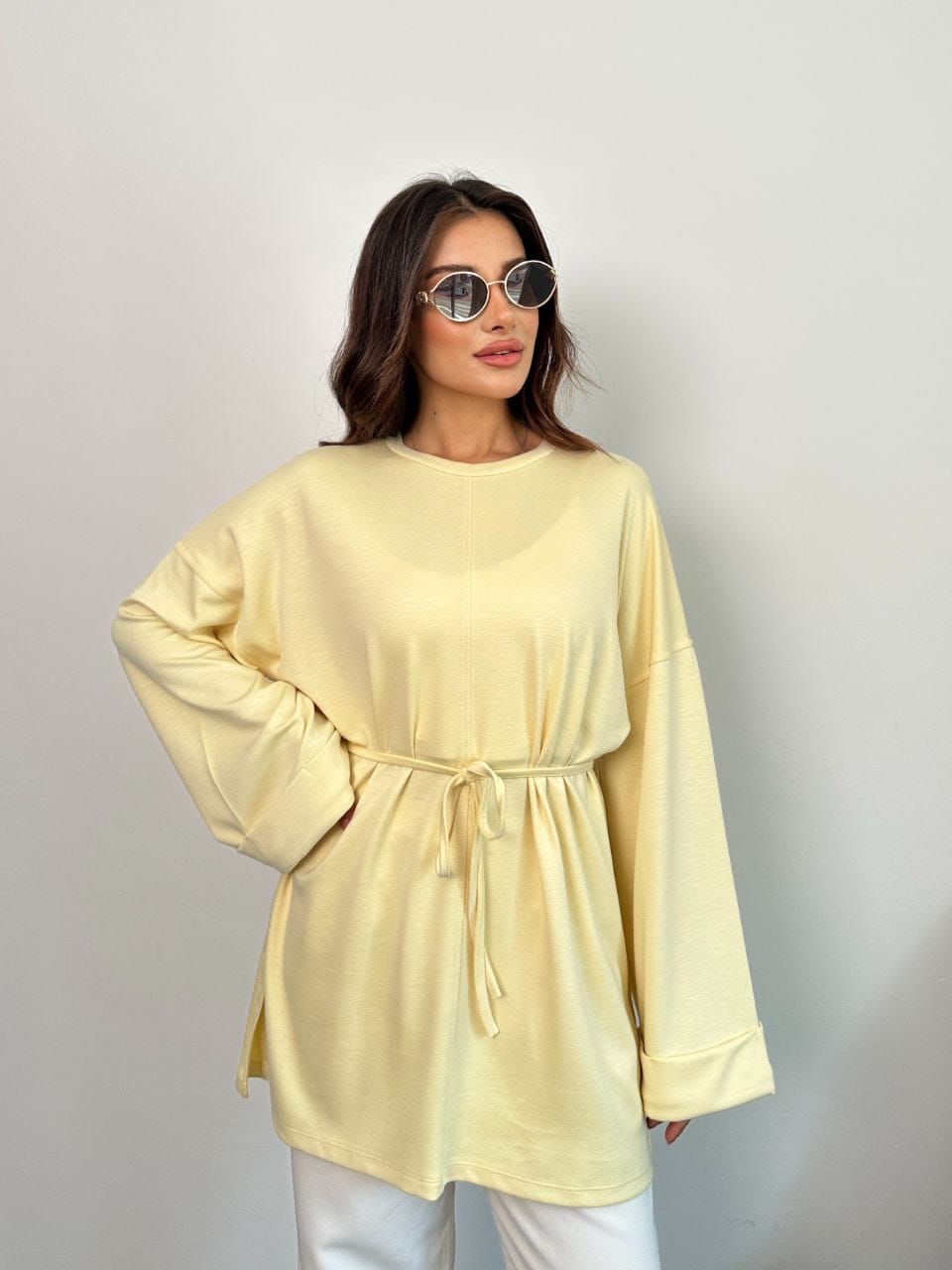 Oysho Light Tie Top - كنزة الأيشو