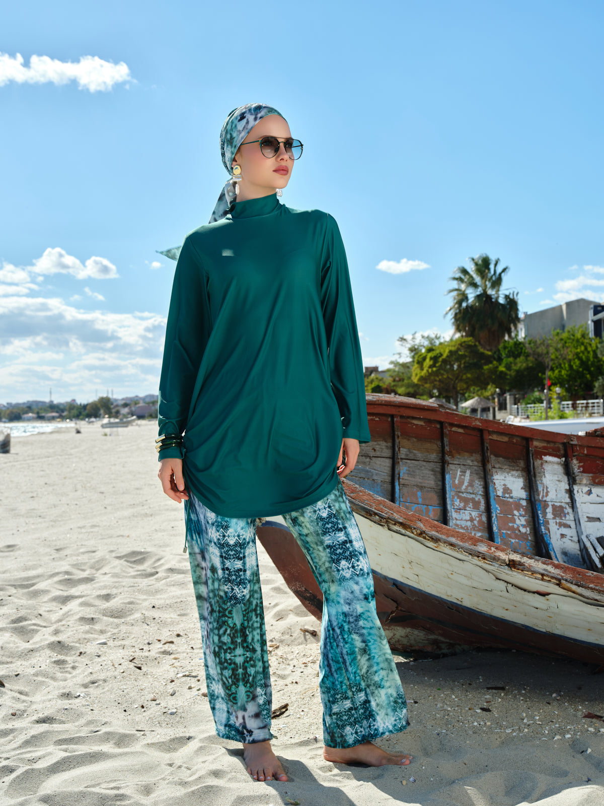 Emerald Tide 5-Piece Swim Set