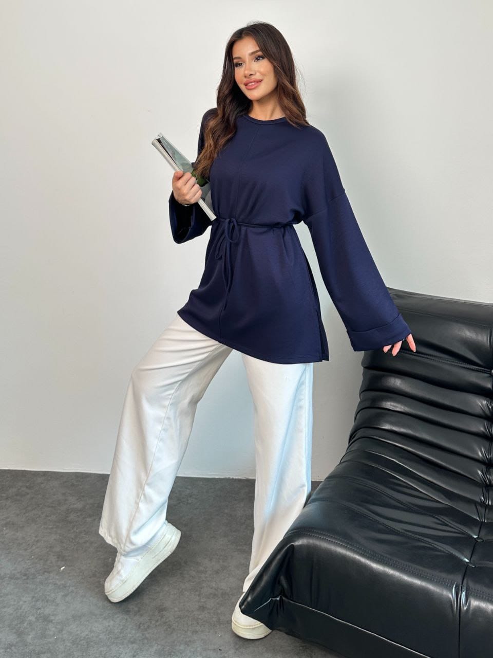Oysho Light Tie Top - كنزة الأيشو