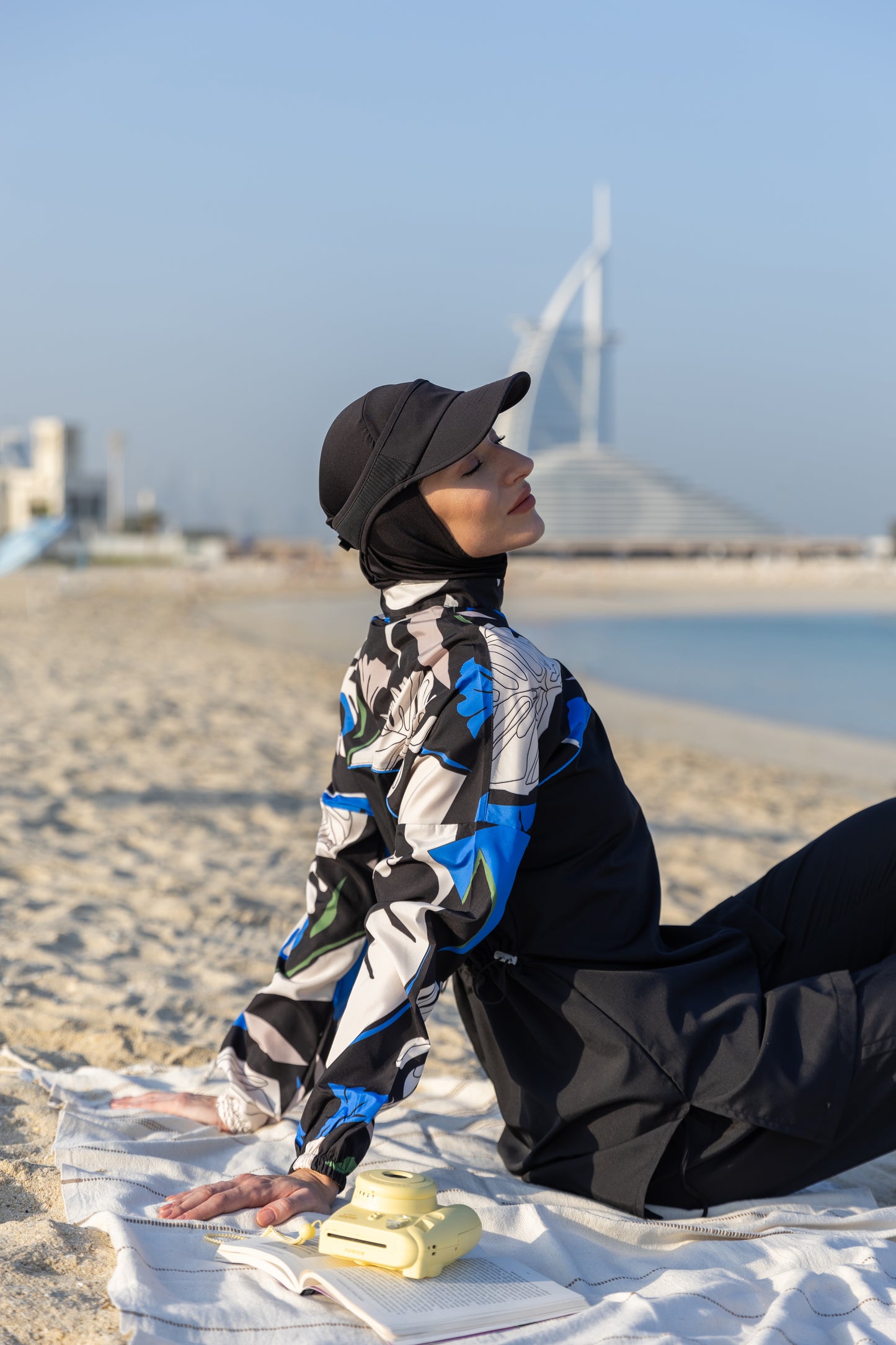 Ocean Breeze Windbreaker Swim Set 🖤💙