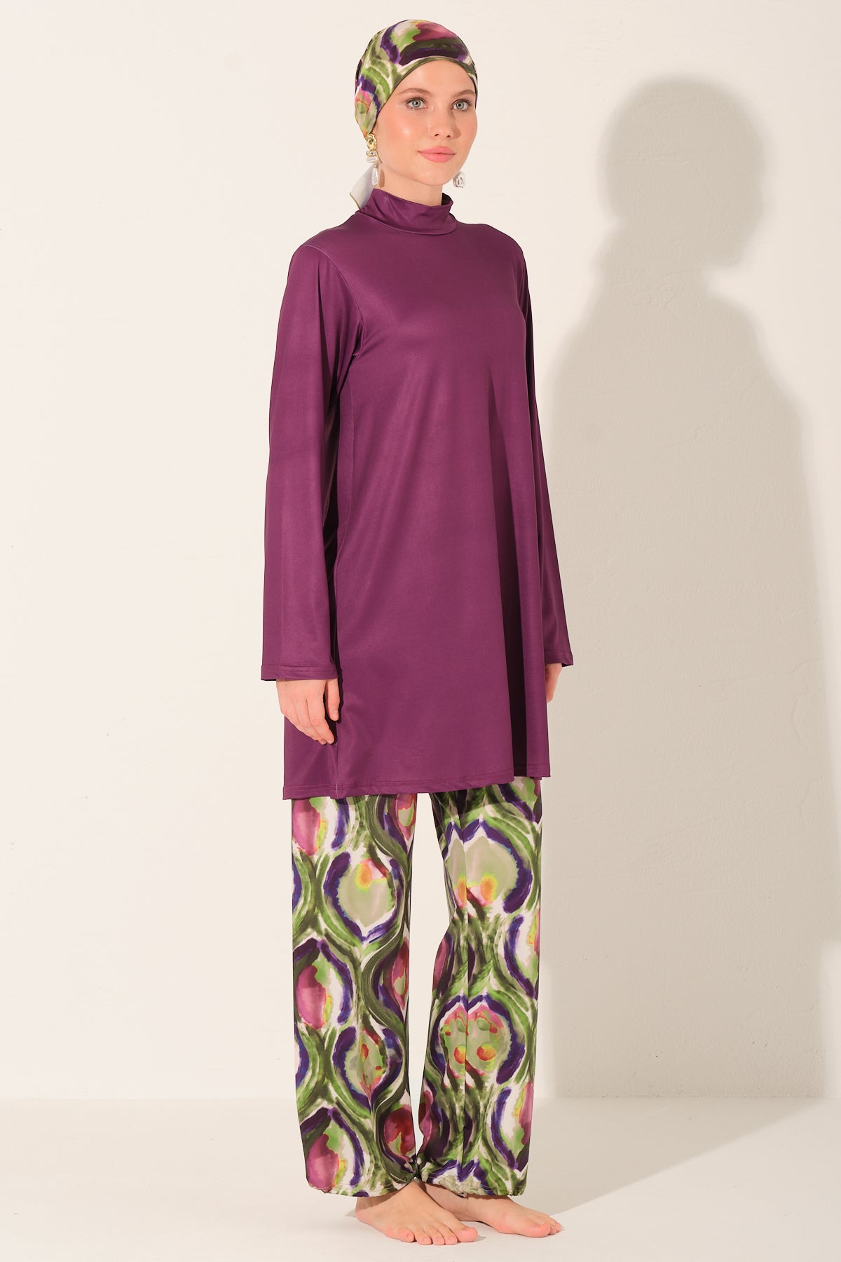 Amethyst Peacock 5-Piece Swim Set