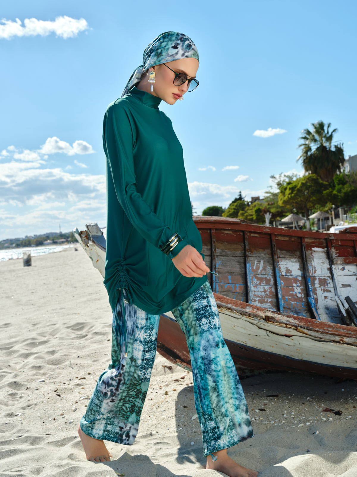 Emerald Tide 5-Piece Swim Set