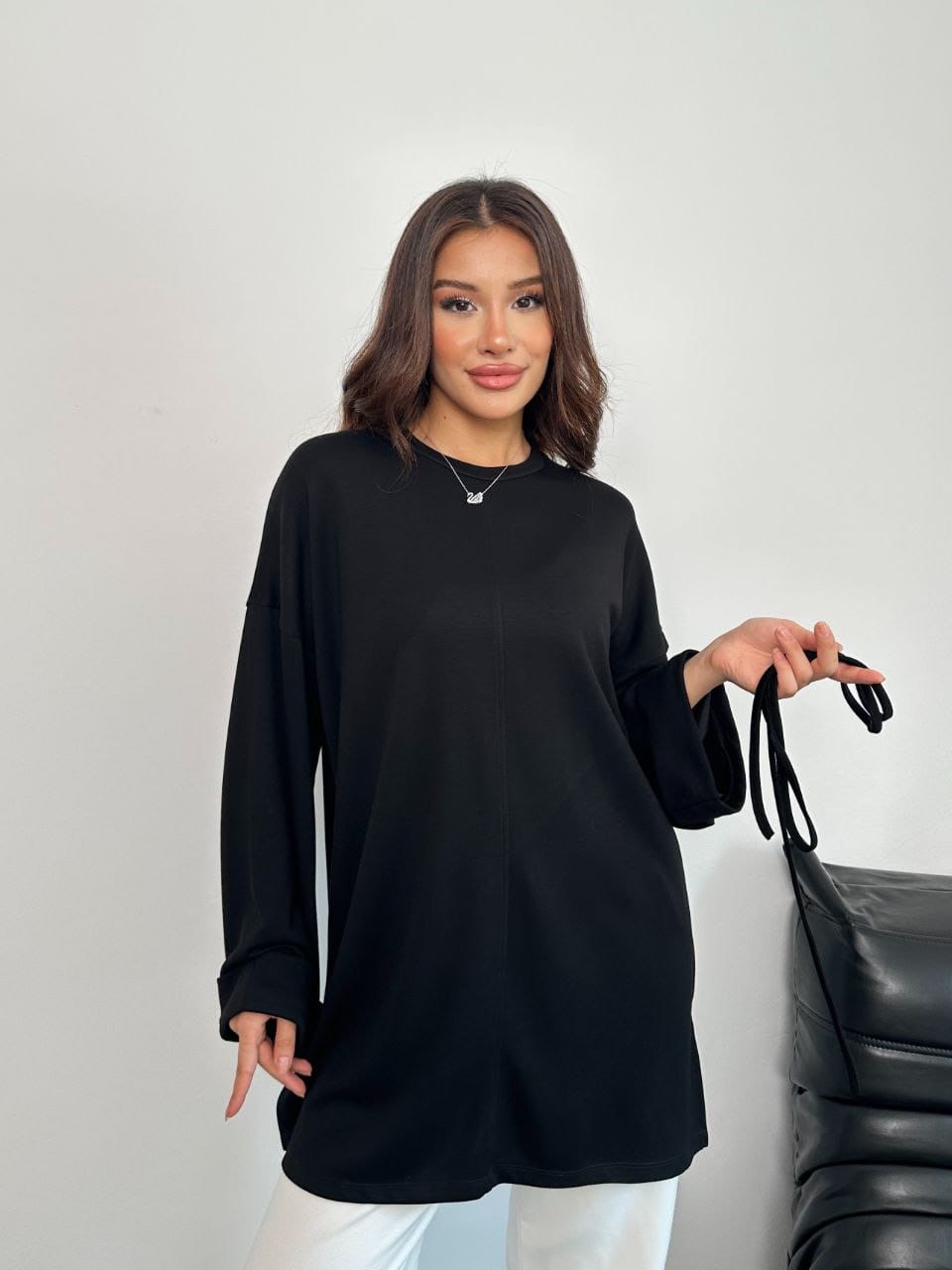 Oysho Light Tie Top - كنزة الأيشو