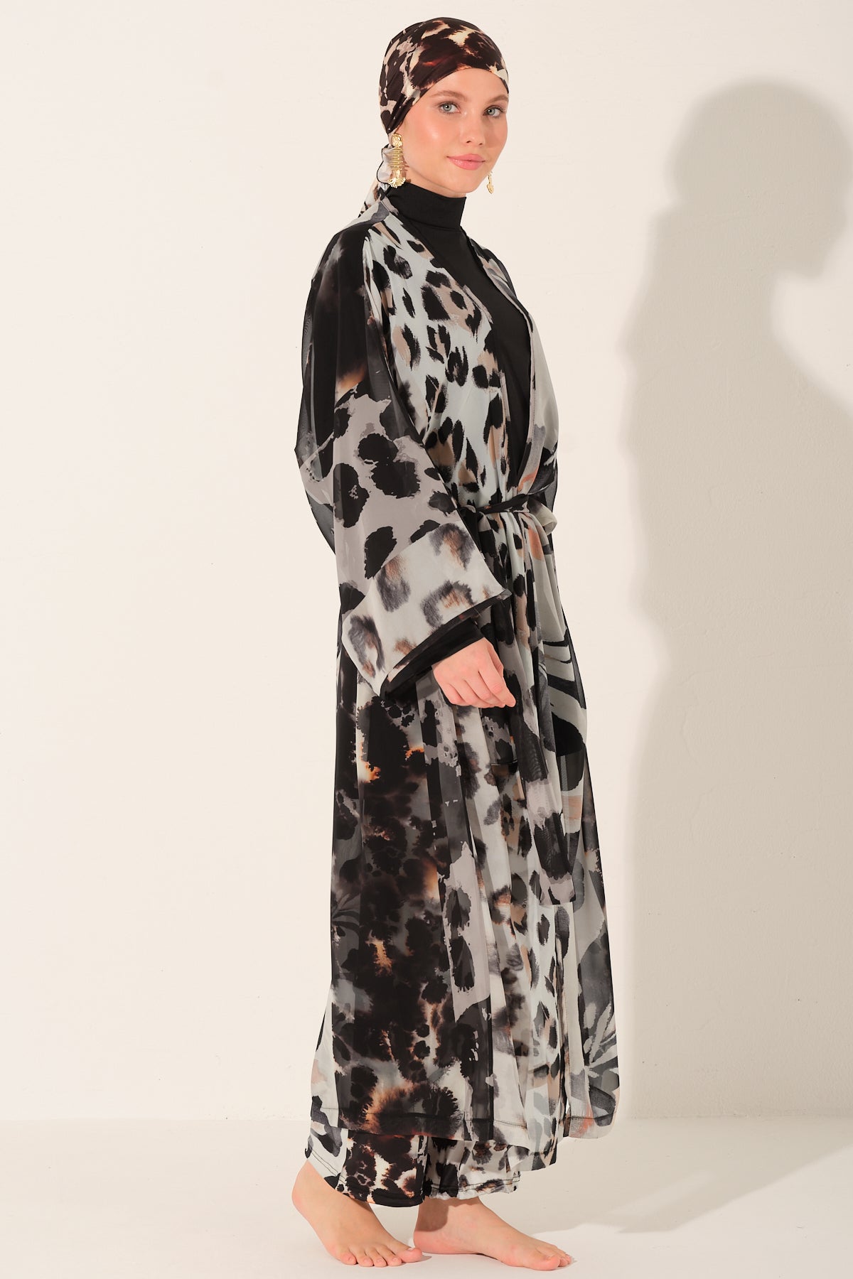 Midnight Safari Sheer Cover Up