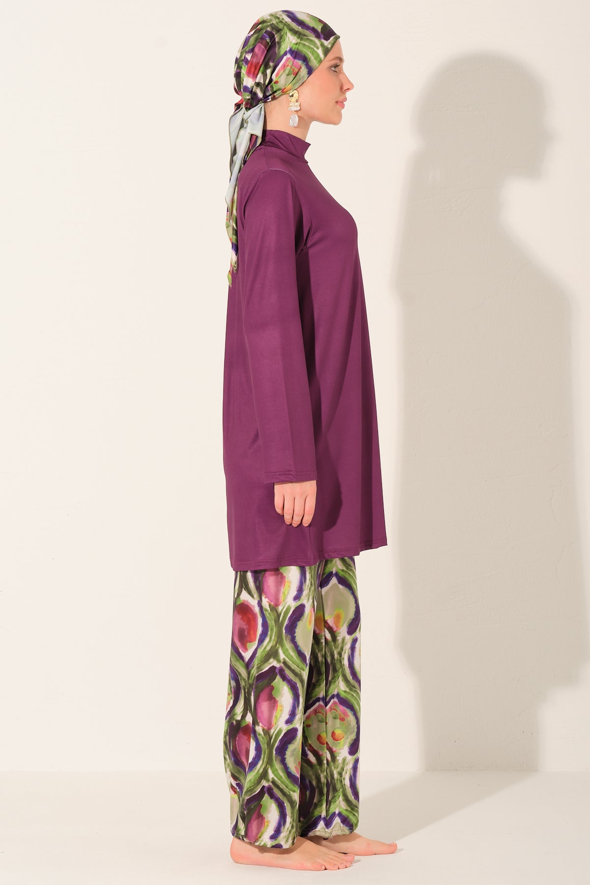 Amethyst Peacock 5-Piece Swim Set