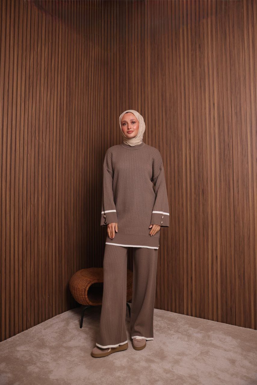 Serenity Knit Set _ الطقم التريكو الروزان