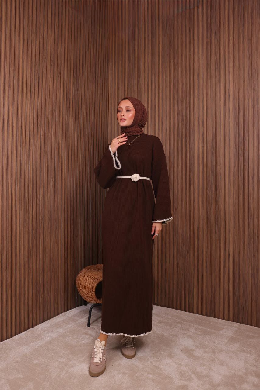 Classic Knit Dress _ فستان تريكو كلاسيكي