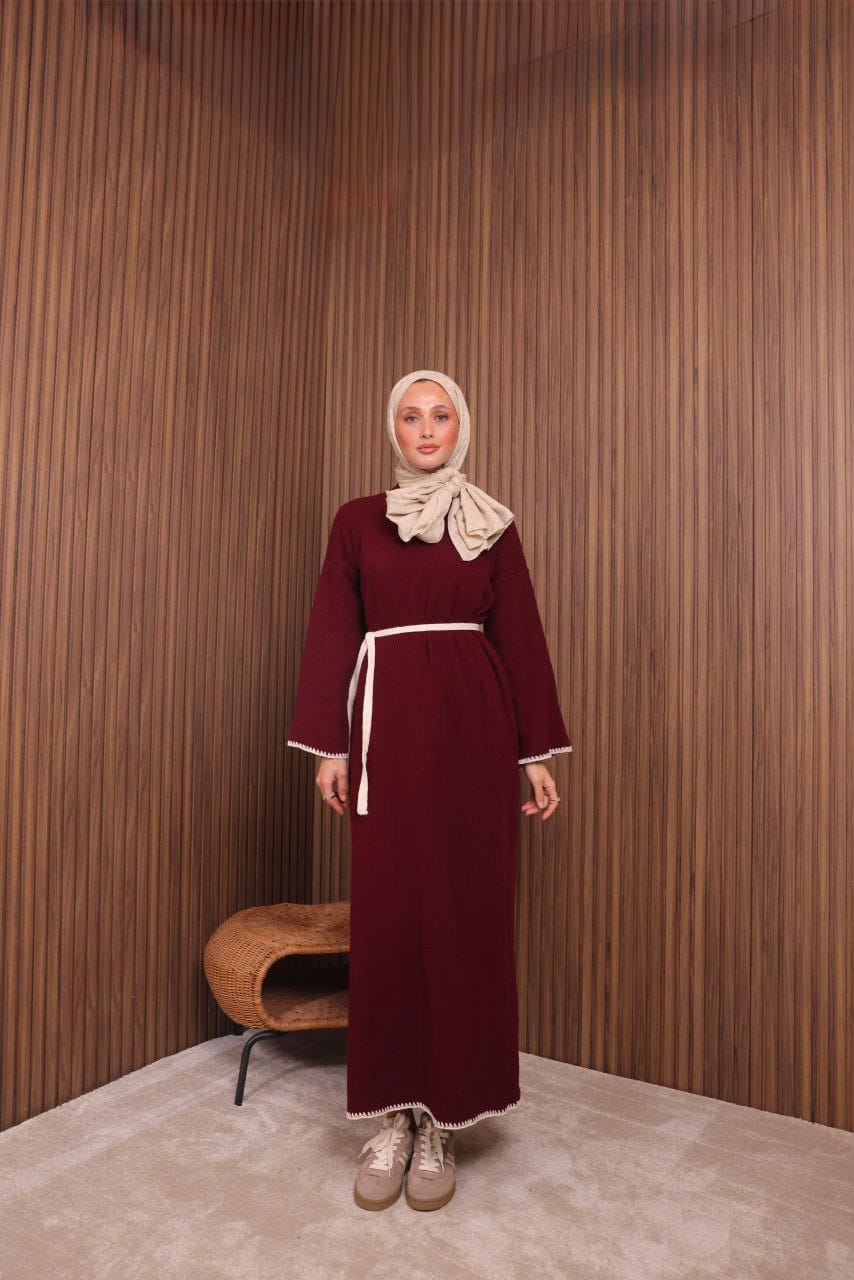 Classic Knit Dress _ فستان تريكو كلاسيكي