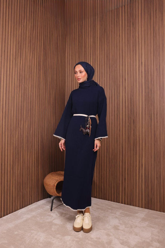 Classic Knit Dress _ فستان تريكو كلاسيكي